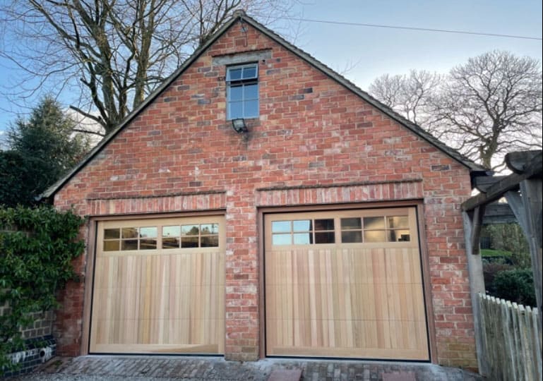 timber garage doors