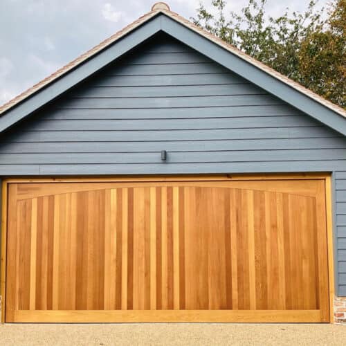 Cedar Door Haddon in Light Oak with Matching Timber Frame