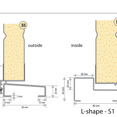 Ryterna Side Hinged Door - Threshold Profiles